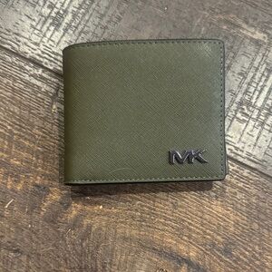 Michael Kors Olive Leather Card Holder